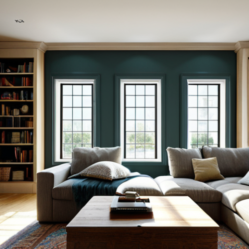 **Image Prompt 1:** Professional interior design shot of a sunlit living room with comfortable sofa near a window. Bookshelves line one wall. Safe for work, appropriate content, fully clothed, family-friendly, perfect anatomy, natural proportions, high quality.