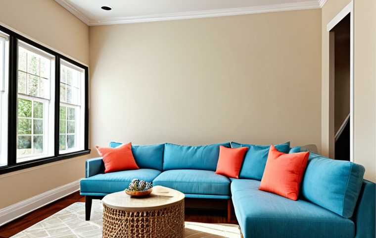 리빙코디네이터 고수의 팁과 요령 - Harmonious Living Room - Color Harmony**

"A bright and airy living room interior. The color scheme ...