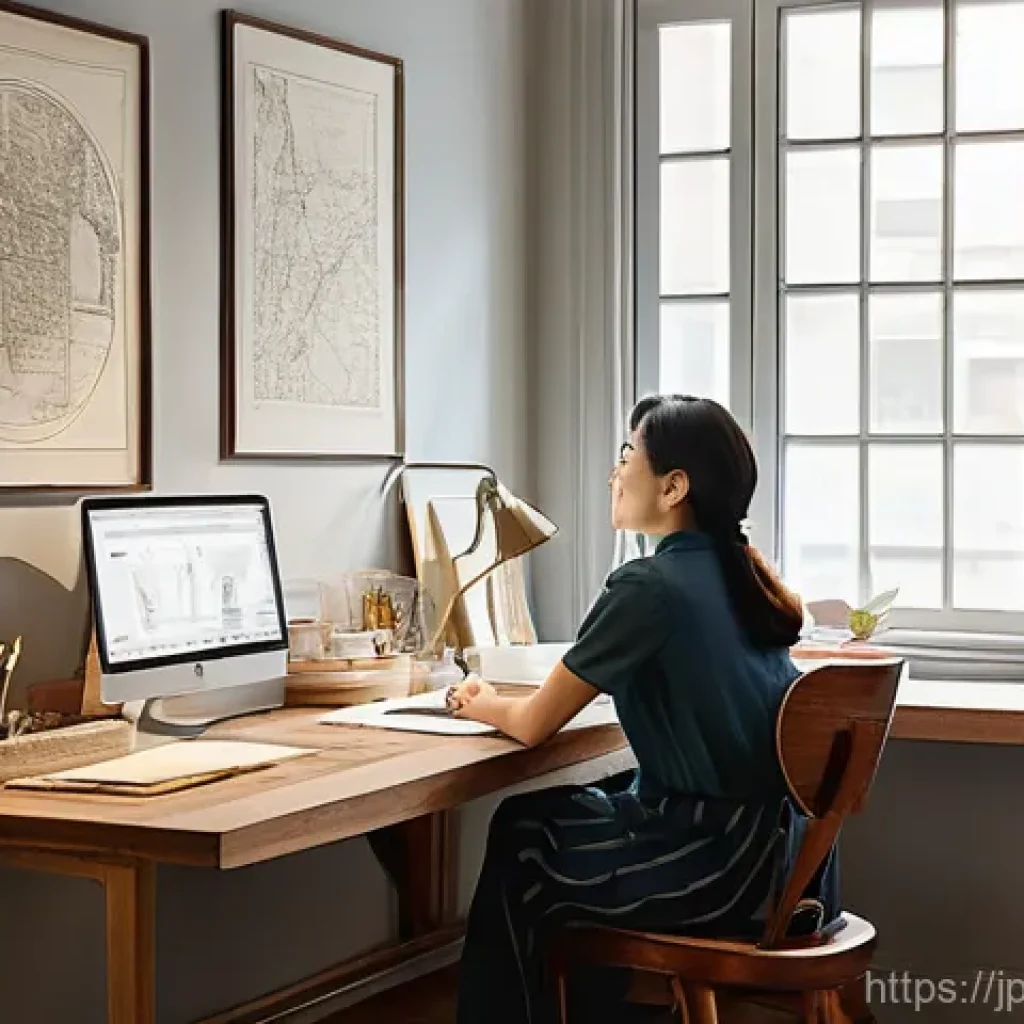 리빙코디네이터 마케팅 전략 - **Prompt:** A female interior coordinator, around 30-40 years old, with a warm and approachable smil...